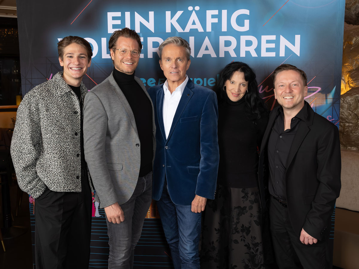Timotheus Hollweg, Mark Seibert, Alfons Haider, Ursula Pfitzner, Andreas Gergen. Foto (c) kurtpinter.com TimotheusHollwegMarkSeibertAlfonsHaiderUrsulaPfitznerAndreasGergenFotocKurtPintercom