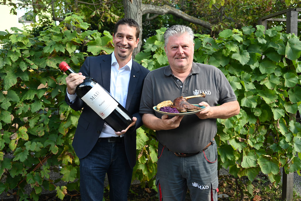 Christian Zechmeister und Matthias Siess zu Martini im Burgenland. Foto (c) WB ZechmeisterSiessFotocWilhelmBoehm